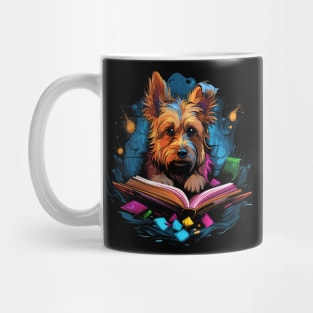 Australian Terrier Reads Book Mug